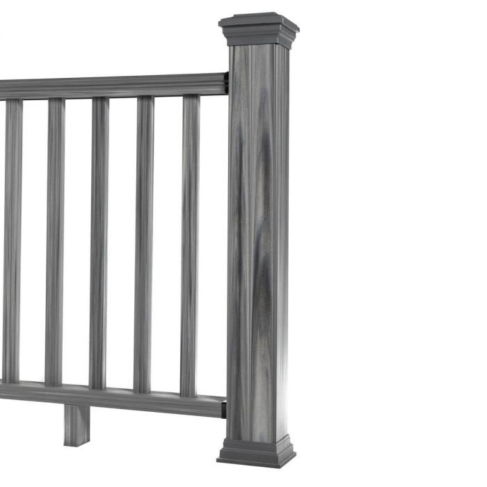 Balustrada kompozytowa Gray 140 x 113 cm (1 słupek)