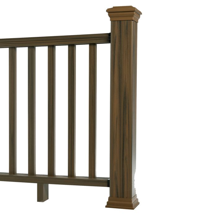 Balustrada kompozytowa Teak – 8 tralek – 157 x 113 cm (2 słupki) Balustrada kompozytowa Teak – 8 tralek – 157 x 113 cm (2 słupki)