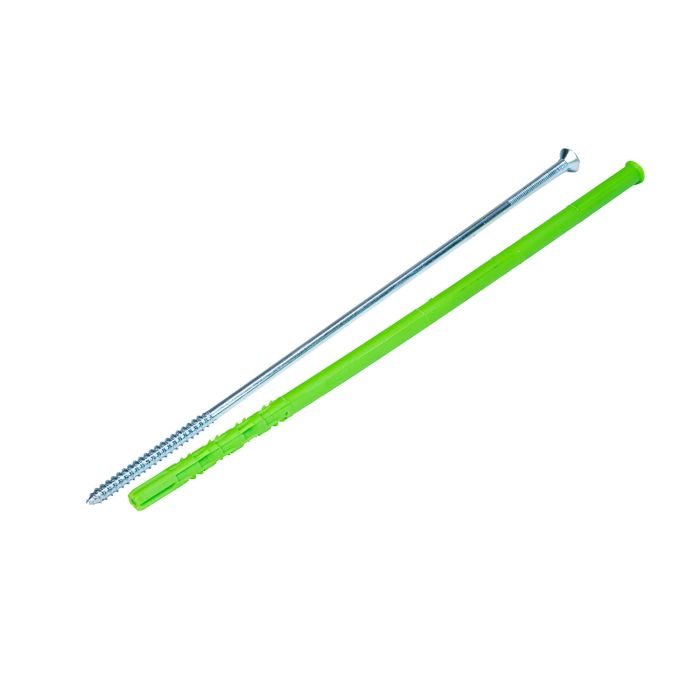  Kołek Rozporowy Ramowy 10x260 mm + wkręt z łbem stożkowym TORX 7x260 mm – 50 szt. 