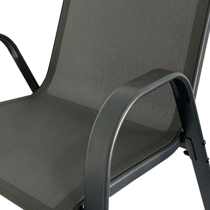 Krzesło Ogrodowe Terra Szare – zestaw 4 krzeseł Krzesło Ogrodowe Terra Szare – zestaw 4 krzeseł