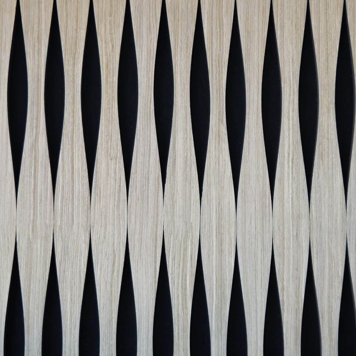 Lamele ścienne akustyczne na filcu V-Line Dąb Soft Fornir 2,1 x 30,5 cm – dł. 2,7 m Lamele ścienne akustyczne na filcu V-Line Dąb Soft Fornir 2,1 x 30,5 cm – dł. 2,7 m