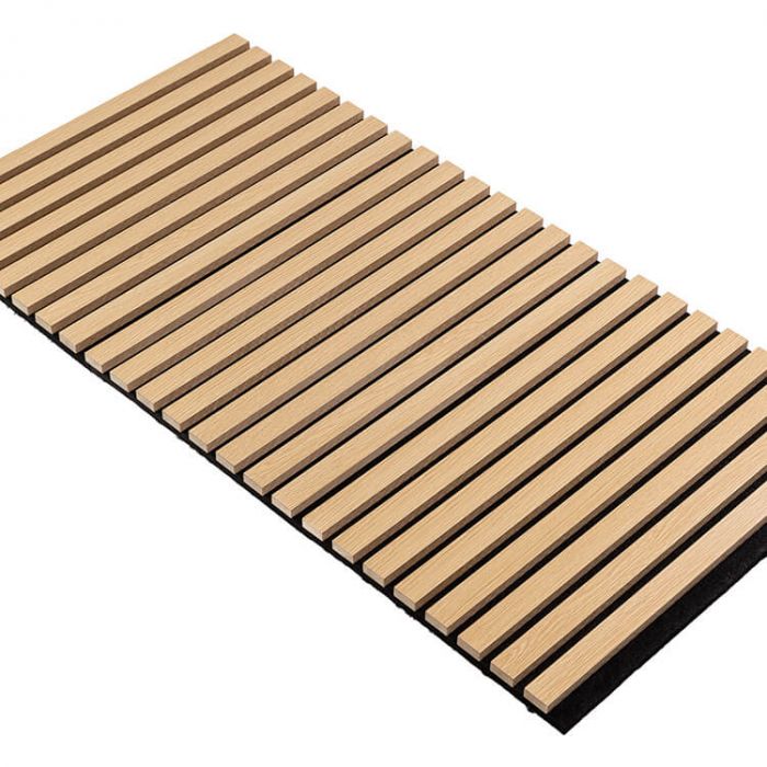 Lamele ścienne akustyczne na filcu Dąb Jasny 2 x 32 cm – dł. 2,7 m Lamele ścienne akustyczne na filcu Dąb Jasny 2 x 32 cm – dł. 2,7 m