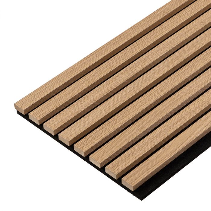Lamele ścienne akustyczne na filcu Dąb Sonoma 2 x 32 cm – dł. 2,7 m