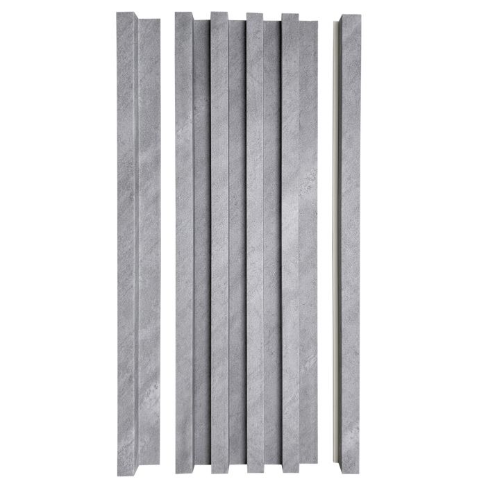 Listwa Lamelowa Startowa Szary Brokat 2,4 x 2,4 cm – dł. 2,7 m Listwa Lamelowa Startowa Szary Brokat 2,4 x 2,4 cm – dł. 2,7 m