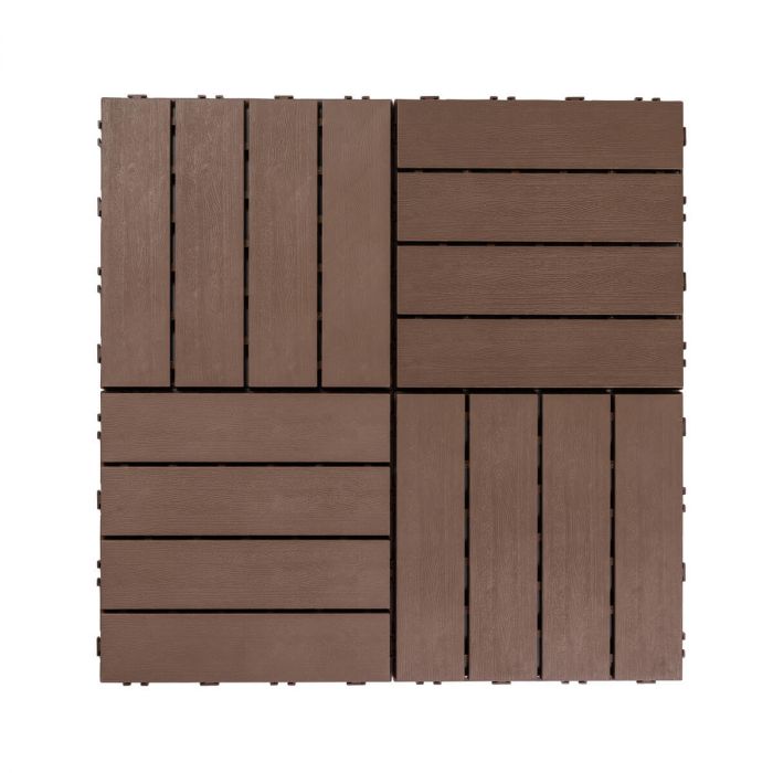 Podest Tarasowy Uni-Floor PCV Eco Brąz 29 x 29 x 2 cm Podest Tarasowy Uni-Floor PCV Eco Brąz 29 x 29 x 2 cm