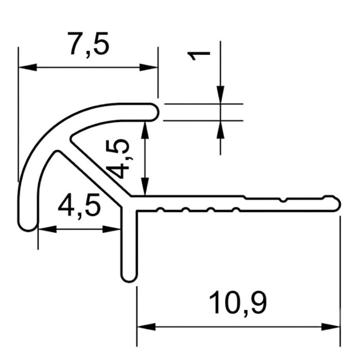 Narożnik zewnętrzny aluminiowy 4,5 mm do paneli ściennych Ciemny Szary Mat – 2,9 m Narożnik zewnętrzny aluminiowy 4,5 mm do paneli ściennych Ciemny Szary Mat – 2,9 m