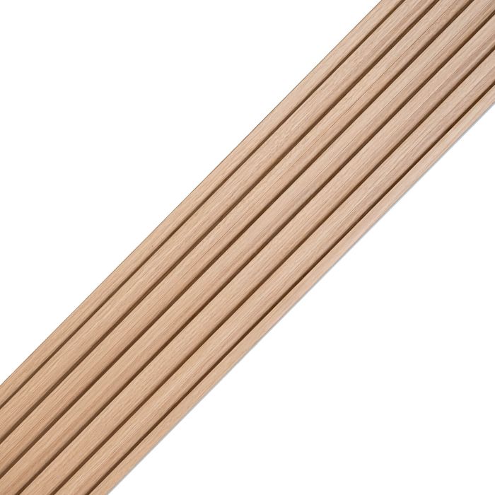 Lamele Ścienne SPC Niskie Dąb Naturalny Mat 1,2 x 15,5 cm – dł. 2,8 m
