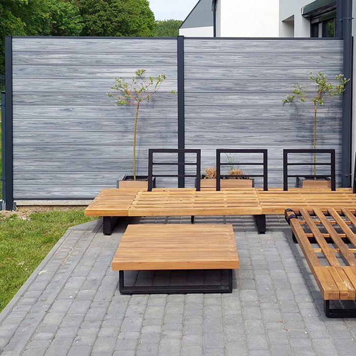 Deska Ogrodzeniowa Standard Szary 162 x 20 mm – dł. 1,8 m
