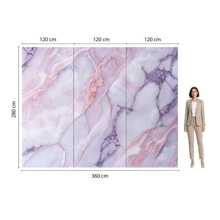 Panel Ścienny XXL Statuario Różowy Połysk 360 x 280 cm 3 mm – zestaw 3 szt. (ABC) Panel Ścienny XXL Statuario Różowy Połysk 360 x 280 cm 3 mm – zestaw 3 szt. (ABC)