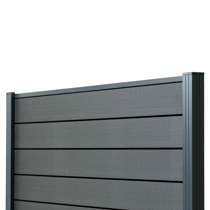 Panel ogrodzeniowy kompozytowy Standard Antracyt – 1 słupek Panel ogrodzeniowy kompozytowy Standard Antracyt – 1 słupek