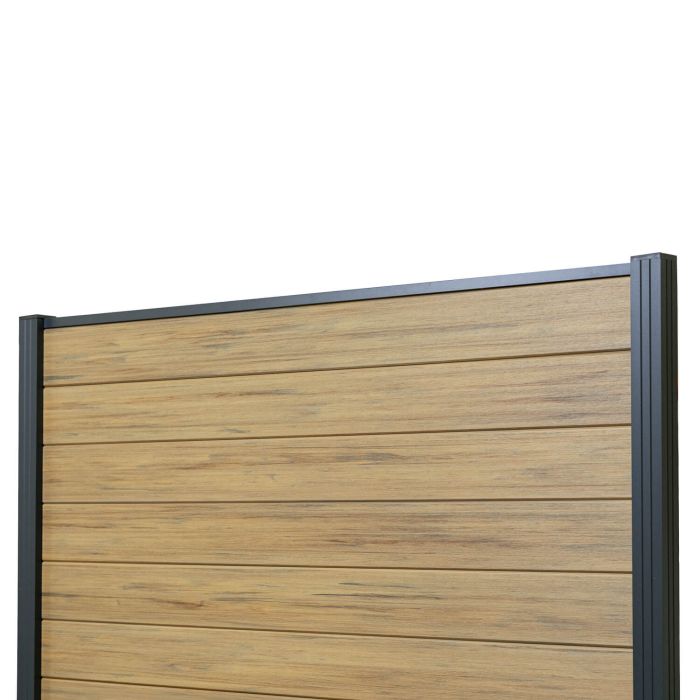 Panel ogrodzeniowy kompozytowy Premium Dąb Winchester – 2 słupki Panel ogrodzeniowy kompozytowy Premium Dąb Winchester – 2 słupki
