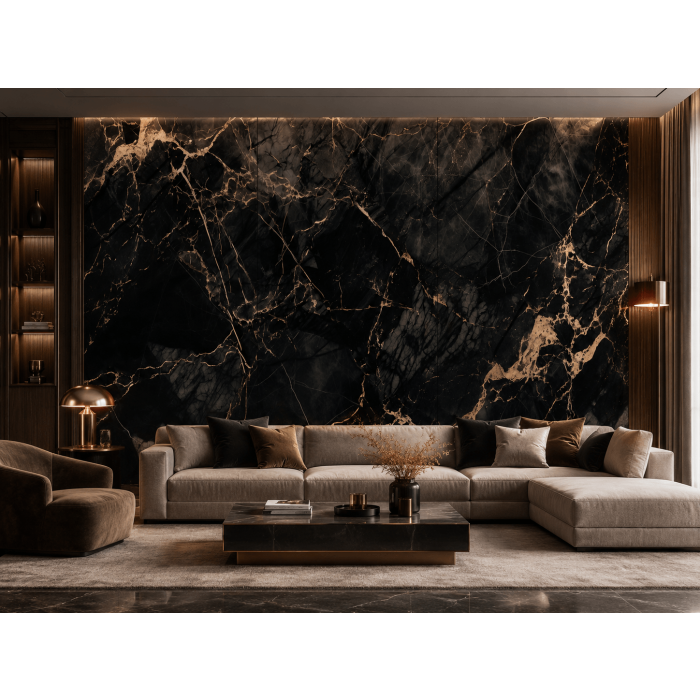 Panel Ścienny XXL Portoro Czarny Połysk 360 x 280 cm 3 mm – zestaw 3 szt. (ABC) Panel Ścienny XXL Portoro Czarny Połysk 360 x 280 cm 3 mm – zestaw 3 szt. (ABC)