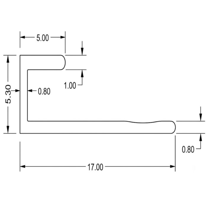 Profil zakończeniowy aluminiowy 3,5 mm do paneli ściennych Złoty Mat – 2,9 m Profil zakończeniowy aluminiowy 3,5 mm do paneli ściennych Złoty Mat – 2,9 m