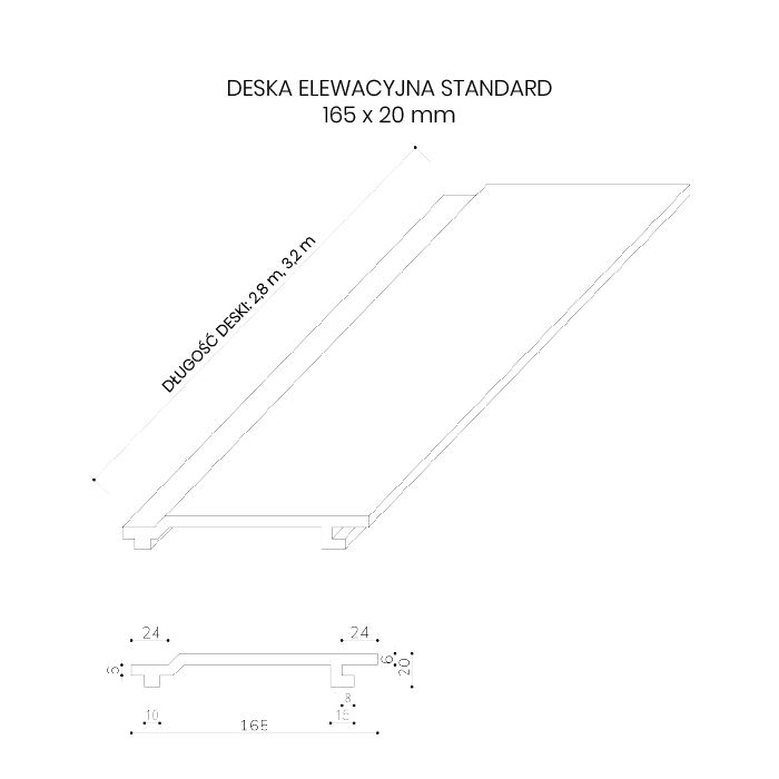 Deska Elewacyjna Kompozytowa Standard Jasny Szary – dł. 2,8 m Deska Elewacyjna Kompozytowa Standard Jasny Szary – dł. 2,8 m