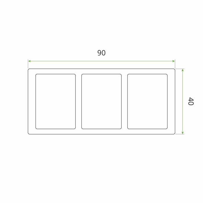 Profil Kompozytowy Dekoracyjny Lamel 9x4 cm Premium Antique – dł. 2,8 m Profil Kompozytowy Dekoracyjny Lamel 9x4 cm Premium Antique – dł. 2,8 m