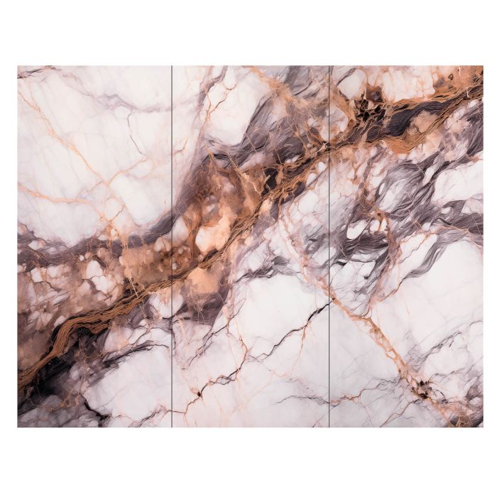 Panel Ścienny XXL Breccia Miedziany Połysk 120 x 280 cm 3 mm (A)