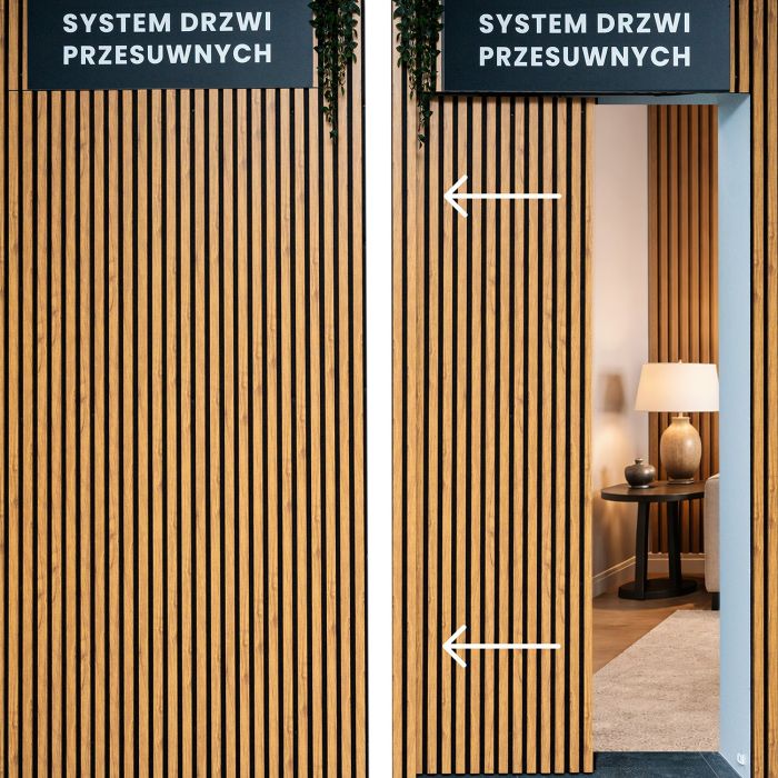 System drzwi przesuwnych ukrytych 120 cm – Strona Lewa | Czarny System drzwi przesuwnych ukrytych 120 cm – Strona Lewa | Czarny