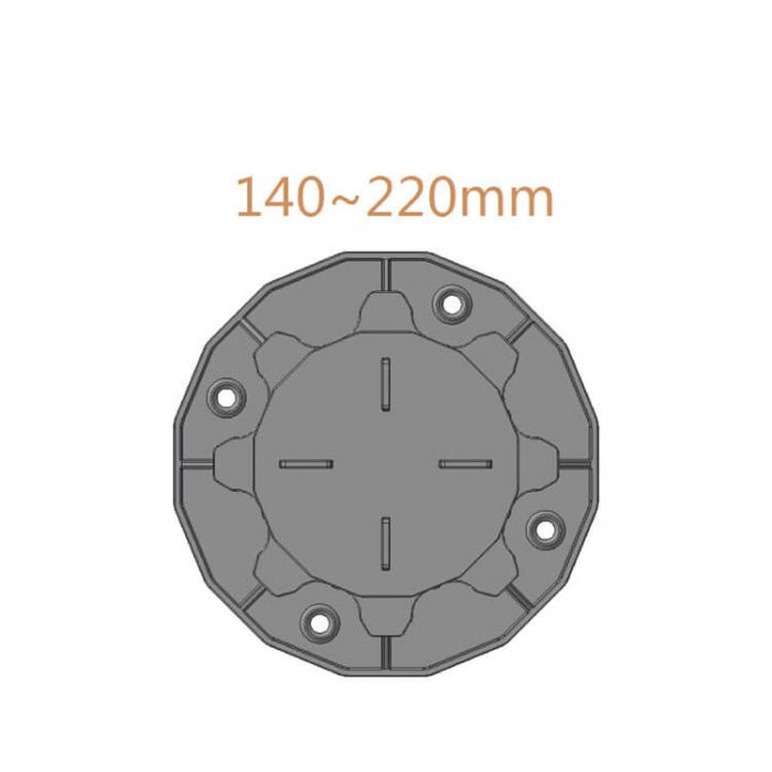 Wspornik Tarasowy Regulowany Pod Płyty ETP 140-220 mm