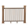 Balustrada kompozytowa Teak 157 x 113 cm (2 słupki)