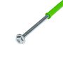 Kołek Rozporowy Ramowy 10x260 mm + wkręt z łbem podkładkowym TORX 7x260 mm – 50 szt.