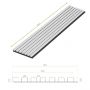 Lamele ścienne akustyczne na filcu Złoty Dąb 2,1 x 30,5 cm – dł. 2,7 m