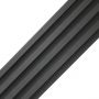 Lamele Ścienne Dekoracyjne Grafit 2,4 x 16,8 cm – dł. 2,7 m
