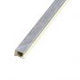 Listwa Lamelowa Startowa Szary Brokat 2,4 x 2,4 cm – dł. 2,7 m