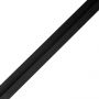 Listwa Lamelowa Zakończeniowa Czarny Brokat 2,4 x 4,3 cm – dł. 2,7 m