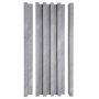 Listwa Lamelowa Startowa Szary Brokat 2,4 x 2,4 cm – dł. 2,7 m