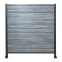 Panel ogrodzeniowy kompozytowy Premium Gray – 2 słupki