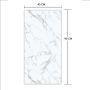 Panele Podłogowe SPC Winylowe Marmur Calacatta Biały Mat 45 x 90 cm 4 mm – 5 szt.