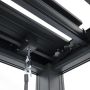 Pergola Ogrodowa Aluminiowa z regulowanym dachem Antracyt 3 x 3 m