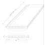 Deska Ogrodzeniowa Standard Brąz 162 x 20 mm – dł. 1,8 m