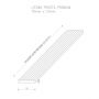 Listwa Kompozytowa Prosta Premium Light Gray 70x10 mm – dł. 2,9 m