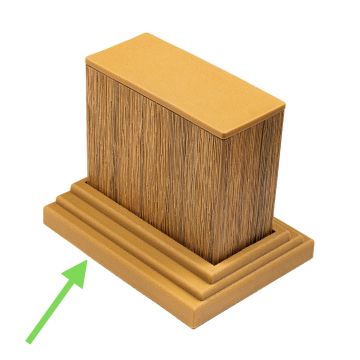 Element mocujący do profili dekoracyjnych 9 x 4 cm Premium Dąb Winchester