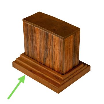 Element mocujący do profili dekoracyjnych 9 x 4 cm Premium Teak
