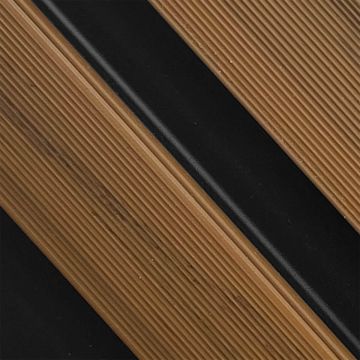 Deska Kompozytowa Narożna Lamelowa DUO Teak/Czarny - dł. 2,9 m