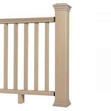Balustrada kompozytowa Ecru 140 x 113 cm (1 słupek)