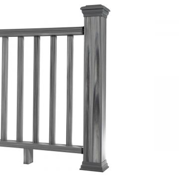 Balustrada kompozytowa Gray 140 x 113 cm (1 słupek)