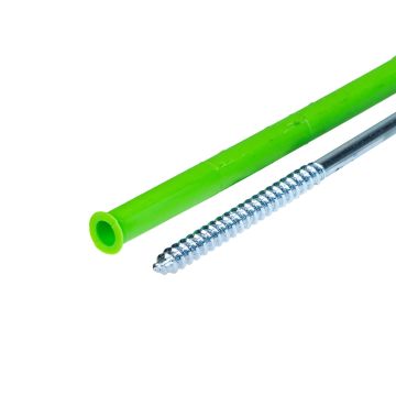 Kołek Rozporowy Ramowy 10x300 mm + wkręt z łbem stożkowym TORX 7x300 mm – 1 szt.