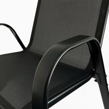 Krzesło Ogrodowe Terra Czarne – 6 szt. Krzesło Ogrodowe Terra Czarne – 6 szt.