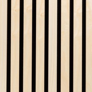 Panel lamelowy ścienny akustyczny na filcu Drewno Naturalne Fornir 32 x 32 cm