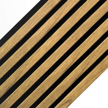 Lamele ścienne akustyczne na filcu Złoty Dąb 2,1 x 30,5 cm – dł. 2,7 m