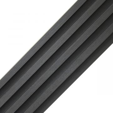 Lamele Ścienne Dekoracyjne Grafit 2,4 x 16,8 cm – dł. 2,7 m