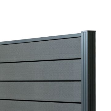 Panel ogrodzeniowy kompozytowy Standard Antracyt – 2 słupki Panel ogrodzeniowy kompozytowy Standard Antracyt – 2 słupki
