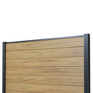Panel ogrodzeniowy kompozytowy Premium Dąb Winchester – 1 słupek Panel ogrodzeniowy kompozytowy Premium Dąb Winchester – 1 słupek