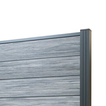 Panel ogrodzeniowy kompozytowy Premium Gray – 1 słupek Panel ogrodzeniowy kompozytowy Premium Gray – 1 słupek