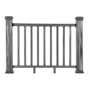 Balustrada kompozytowa Gray 157 x 113 cm (2 słupki)