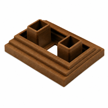 Element mocujący do profili dekoracyjnych 9 x 4 cm Premium Teak