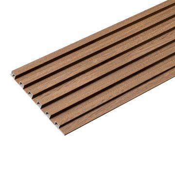 Lamele Ścienne SPC Niskie Dąb Ciemny Mat 1,2 x 15,5 cm – dł. 2,8 m